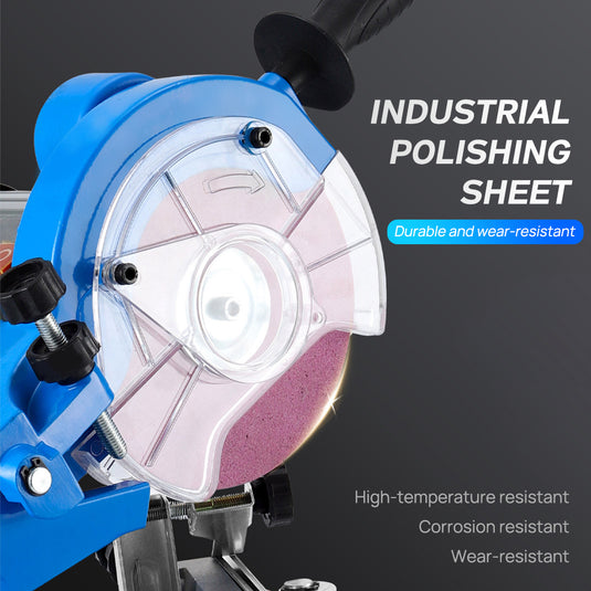 PORIYA Chainsaw Sharpener Chain Saw Electric Grinder Bench Tool w/Raker Gauge