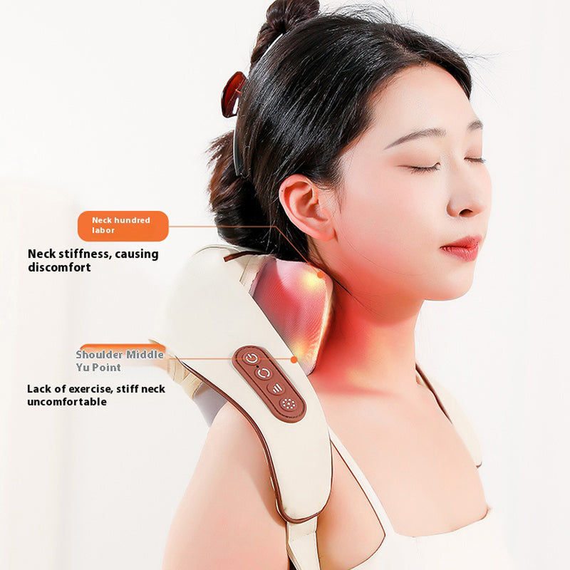 Load image into Gallery viewer, Neck Massager Shoulder Trapezius 5D with Heat Goletsure Massage Relief Pain
