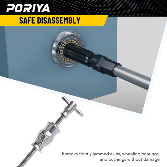 PORIYA 16PCS Blind Hole Pilot Internal Extractor Remover Bearing Puller Set with Case