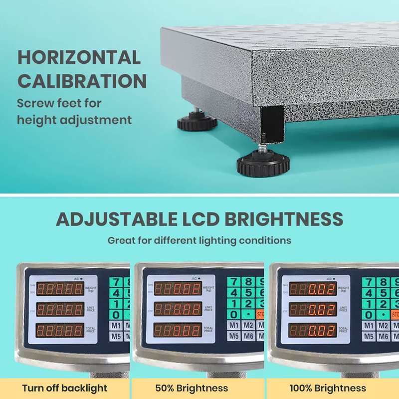 Load image into Gallery viewer, PORIYA Electronic Digital Scale Shop Platform Kitchen Scales Commercial 300 /150/ 40KG
