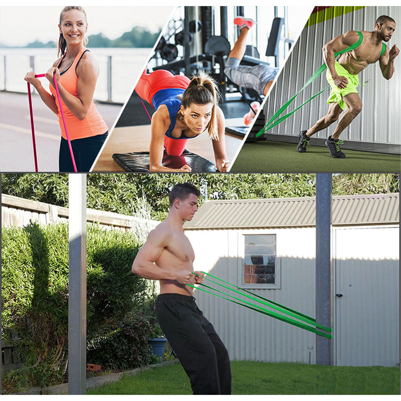 Load image into Gallery viewer, Eco Resistance Bands Biodegradable Natural Latex Yoga/Pilates/Home Workouts

