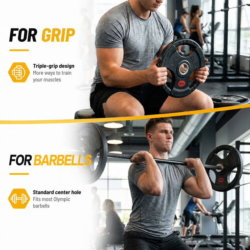 Load image into Gallery viewer, PORIYA Olympic Cost Iron Weight Plates Set 5-25kg Dumbbell Barbell Lifting
