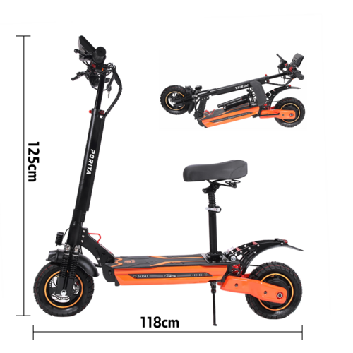PORIYA Electric Scooter 2000W 65KM/H Portable Foldable Off Road Adult E-Bike