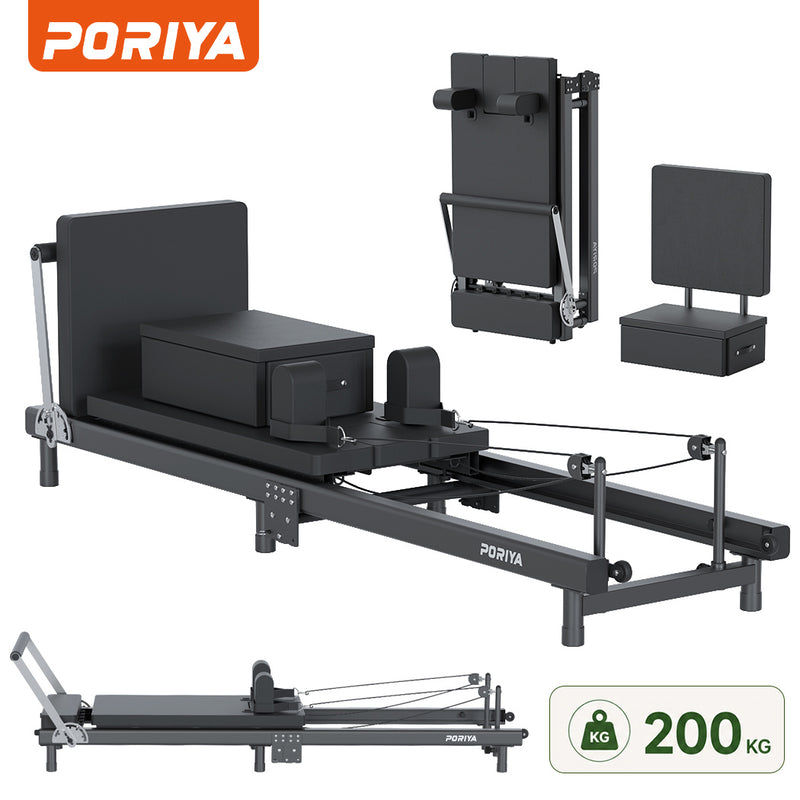 Load image into Gallery viewer, PORIYA Commercial Foldable Pilates Reformer Machine for Home Gym AU Stock
