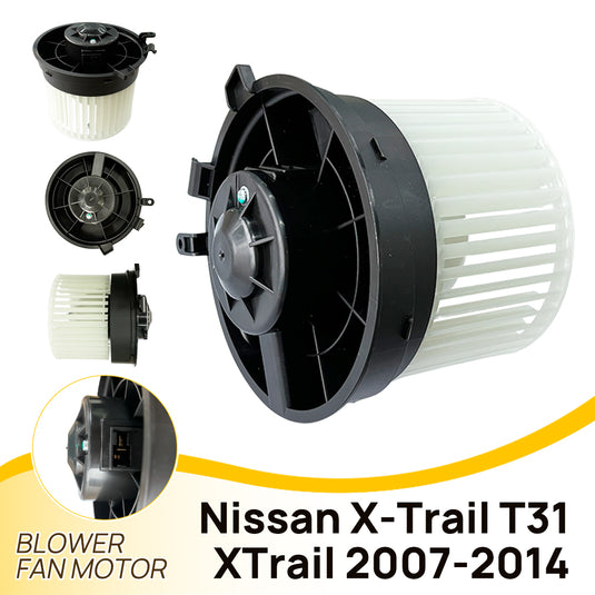 PORIYA Fits Nissan X-Trail Cabin Blower Fan Motor T31 XTrail 2007-2014 A/C Heater 12V