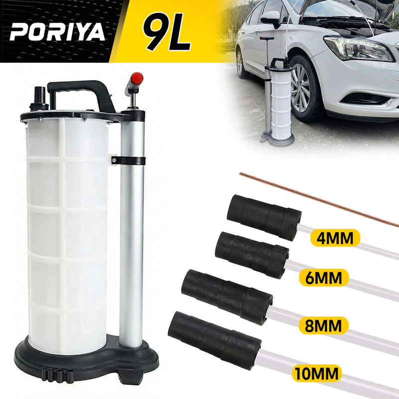 Load image into Gallery viewer, PORIYA 9L Waste Oil Fluid Suction Manual Extractor Pump Vacuum Fuel Car Boat Transfe
