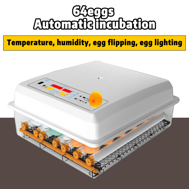 Load image into Gallery viewer, PORIYA 64 Eggs Digital Egg Incubator LED Fully Automatic Turning Chicken Duck Poultry
