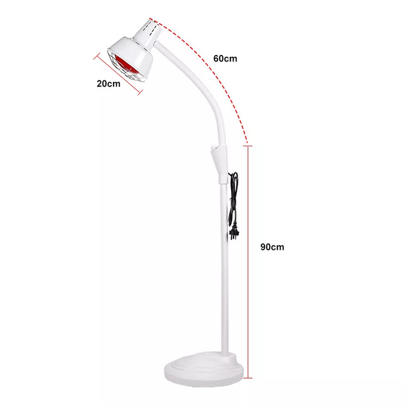Load image into Gallery viewer, 275W Floor Stand Infrared IR Temperature Light Therapy Heat Lamp Pain Relief
