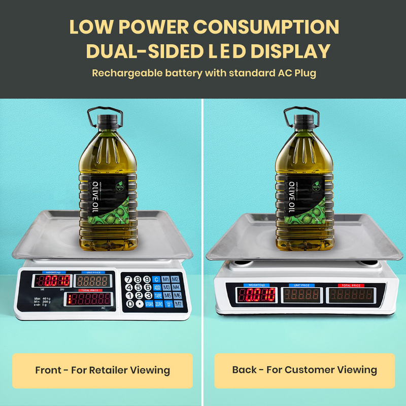 Load image into Gallery viewer, PORIYA Electronic Digital Scale Shop Platform Kitchen Scales Commercial 300 /150/ 40KG
