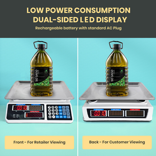 PORIYA Electronic Digital Scale Shop Platform Kitchen Scales Commercial 300 /150/ 40KG