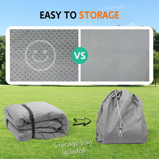 PORIYA 16-24ft Caravan Cover 4 Layer Campervan UV Resistant Waterproof With Bag