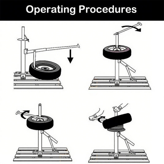 PORIYA Hydraulic/Slide Hammer/Clamp Tire Bead Breaker for Car Truck Trailer Tire