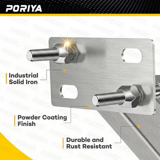 PORIYA Spare Wheel Carrier Bracket Tyre Holder For Trailer Caravan Boat 150 Lbs