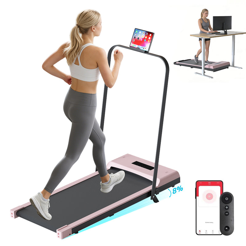 Load image into Gallery viewer, PORIYA Electric Quiet Under Desk Treadmill for Home Gym Fitness Remote Control
