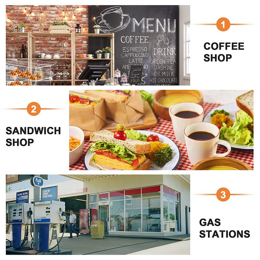 2-3 Tier Large Acrylic Bakery Cake Display Cabinet Case Donuts Cupcake Pastries