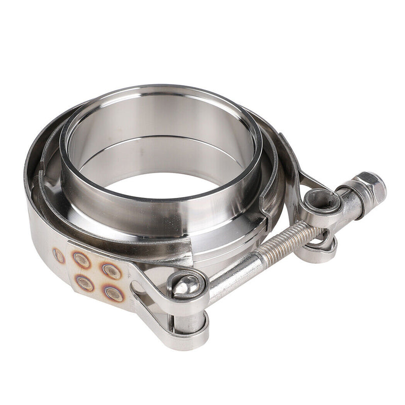 Load image into Gallery viewer, PORIYA 2.5" 64mm V-Band Vband Clamp Stainless Steel Flange Exhaust PipeTailpipe
