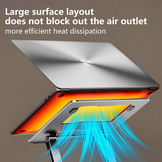Laptop Stand Riser 360° Rotating Adjustable Ergonomic Foldable Laptop Desk Riser