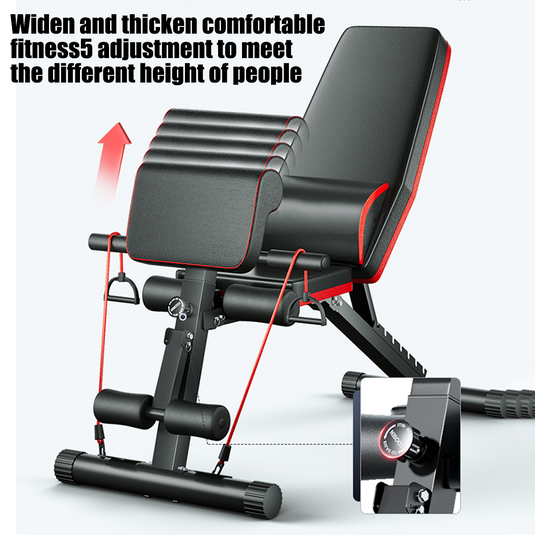 Adjustable FID Ab Abdominal Weight Press Bench Fitness Incline Sit up Gym Flat