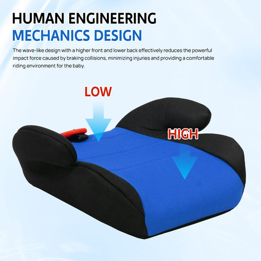 PORIYA 4-12 Years Car Booster Seat Safety Chair Toddler Children Child Kids Sturdy Seat