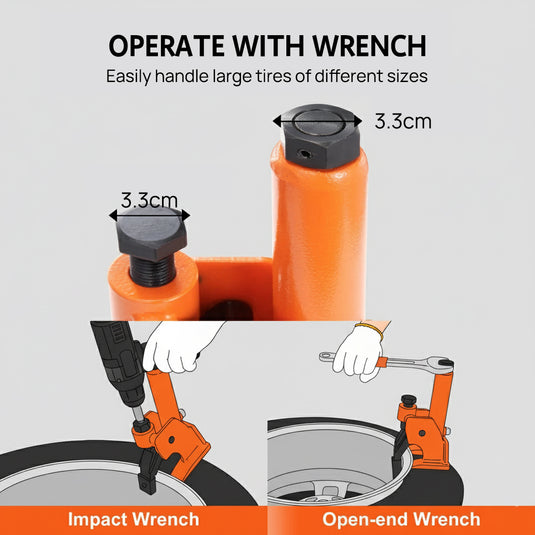 PORIYA Hydraulic/Slide Hammer/Clamp Tire Bead Breaker for Car Truck Trailer Tire