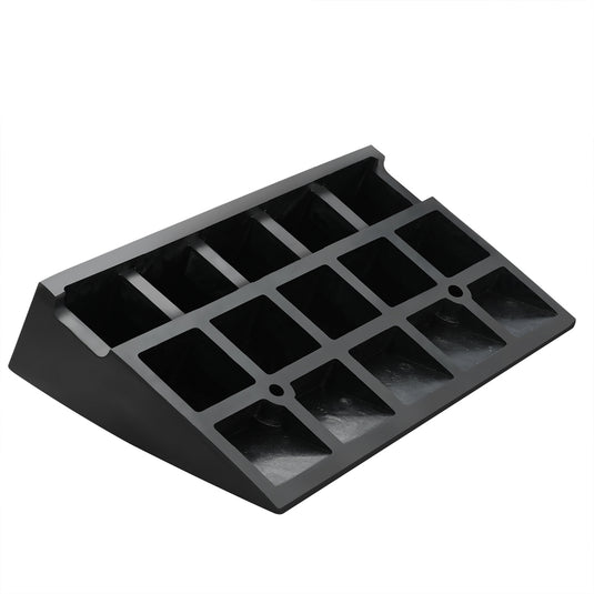 PORIYA Heavy Duty Rubber Curb Ramp Driveway Ramp for Curb 50x28x8cm 15 tons Capacity