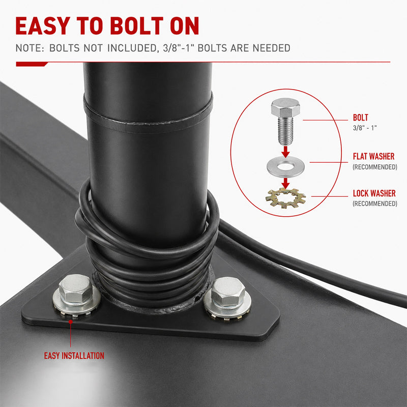 Load image into Gallery viewer, PORIYA HEAVY DUTY MOTORISED 12V ELECTRIC CARAVAN JACK TRAILER JOCKEY STAND 3500LBS
