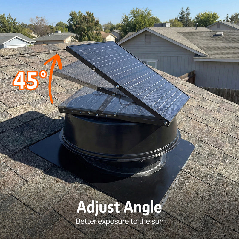 Load image into Gallery viewer, PORIYA Roof Solar Fan V3 Powered Exhaust Fan 42W 18VDC Whirlybird 2026 Model
