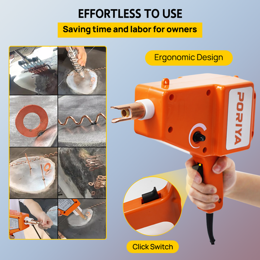 PORIYA Stud Welder Gun Electric Dent Repair Kit 800W 4V Auto Car Body Dent New