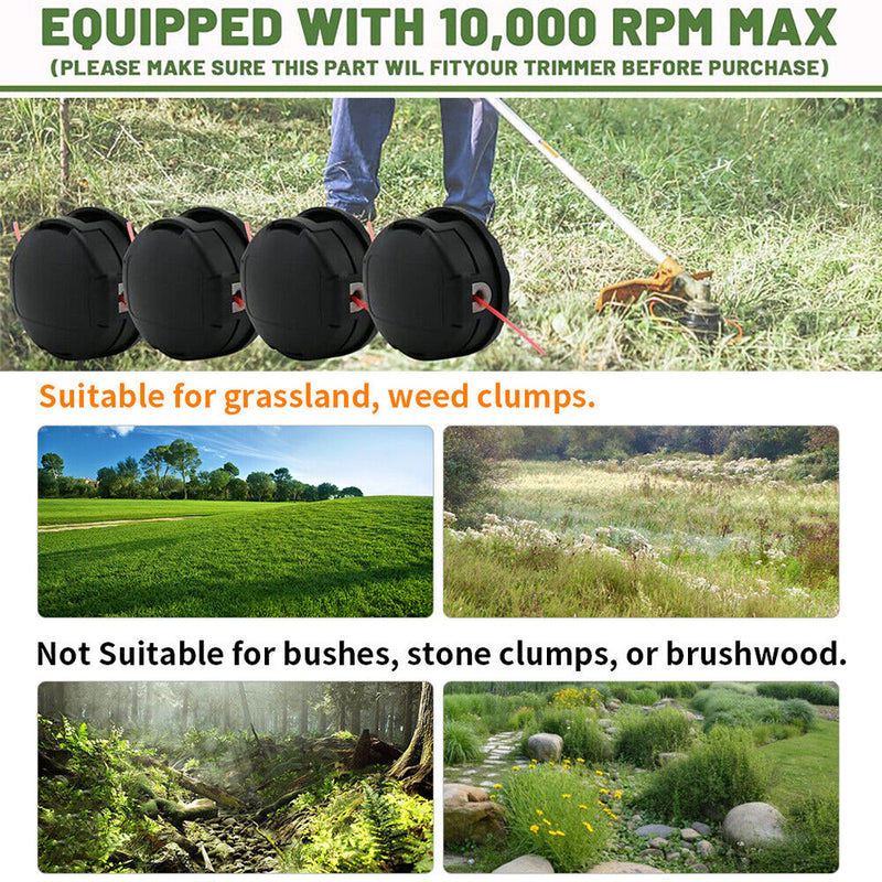 Load image into Gallery viewer, Universal Speed Feed Bump Head Straight &amp; Bent Shaft Brush Cutter Trimmer Head
