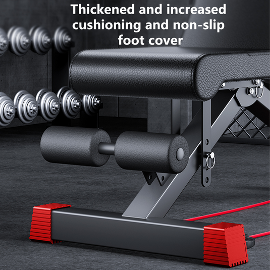 Adjustable Weight Abdominal Bench Sit-Up Back Support Fitness Flat Gym Exercise