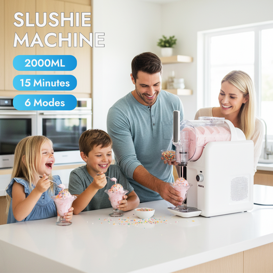 PORIYA 2L Slushie Machine Frozen Drink Maker Home Fast Chilling Self Cleaning