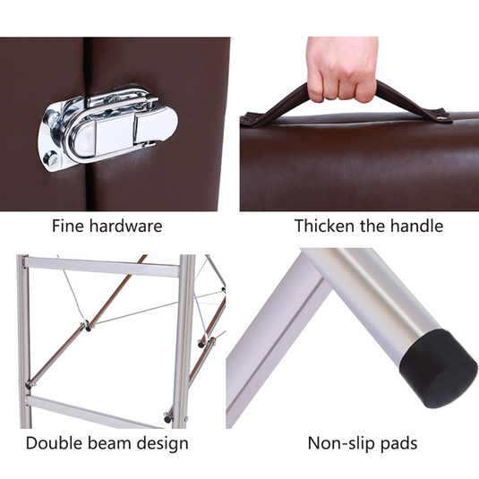 Folding Massage Table Portable Aluminium Massage Bed Beauty Chair Therapy