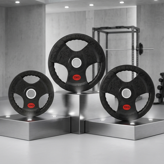 PORIYA Olympic Cost Iron Weight Plates Set 5-25kg Dumbbell Barbell Lifting