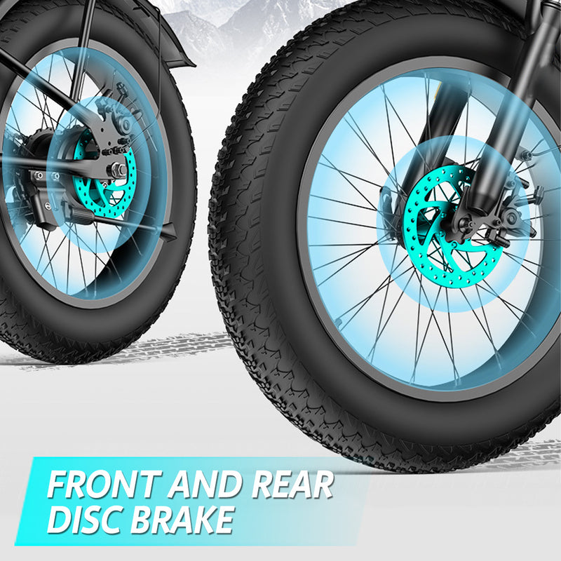 Load image into Gallery viewer, PORIYA 2000W 80KM 60KM/H Electric Bike Mountain Bicycle E-Bike 20“ off Road Traveling
