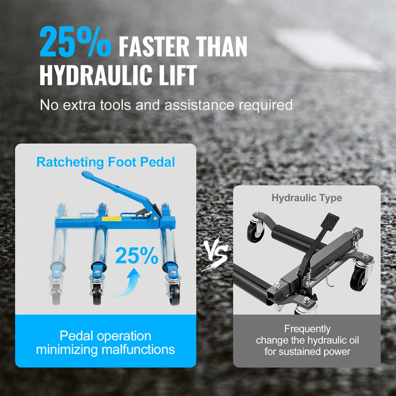 Load image into Gallery viewer, PORIYA Ratcheting Wheel Dolly 750kg Auto Truck Vehicle Moving Lift Jack Car Skate
