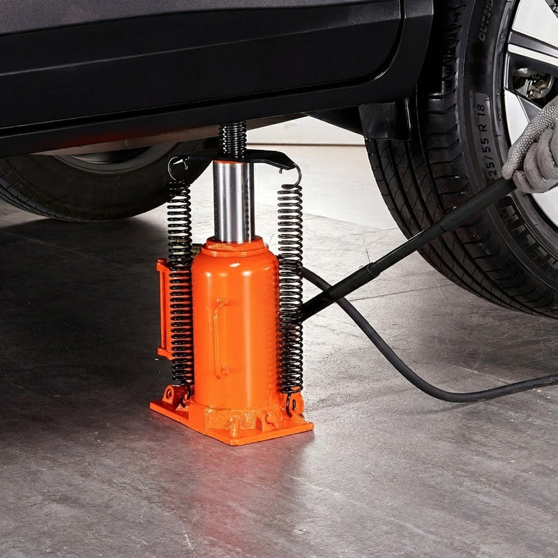 Load image into Gallery viewer, PORIYA 20 Ton Air &amp; Manual Hydraulic Bottle Jack Heavy Car Truck Lift Heavy Duty Steel
