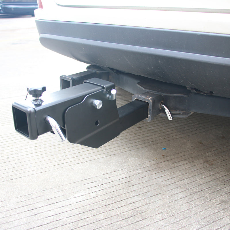 Load image into Gallery viewer, PORIYA Trailer Hitch Folding 2" Trailer Hitch 500LB Capacity Shank Mount Cargo Adapter
