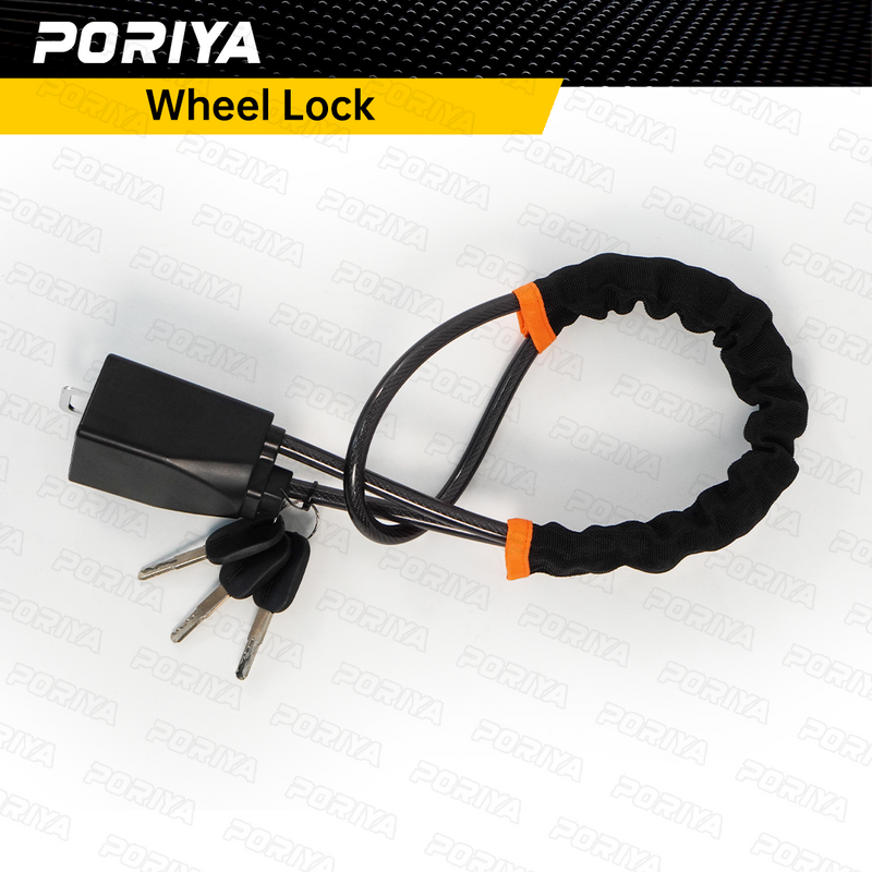 Load image into Gallery viewer, PORIYA Seat Belt Lock Steering Wheel Lock Car Security Anti-Theft Device With 3 Keys AU
