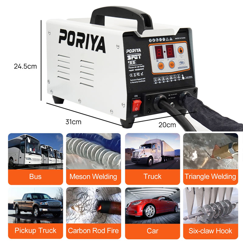 Load image into Gallery viewer, PORIYA Spot Welder Dent Puller 3KW Stud Welder Dent Repair Kit w/ Welding Gun
