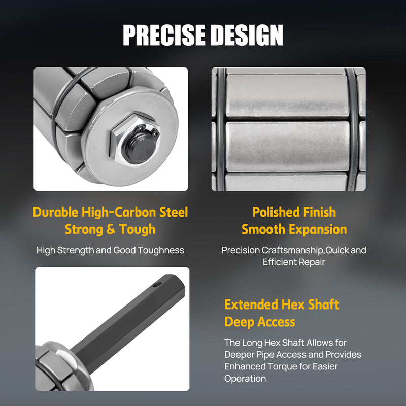 Load image into Gallery viewer, PORIYA Tail Pipe Expander Exhaust Tailpipe 3PCS Tool Set Muffler Spreader Dent Remover
