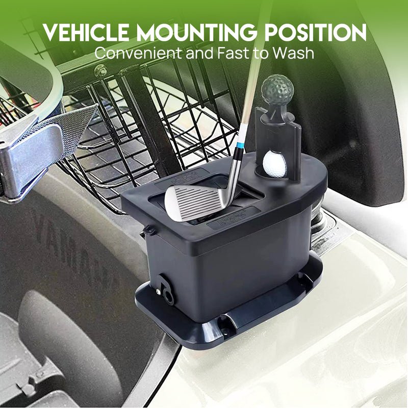 Load image into Gallery viewer, Golf Cart Ball Club Washer Cleaner Set for Yamaha Club Car EZGO Cart Accessories
