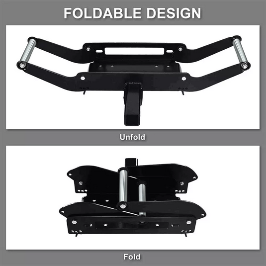 PORIYA Winch Mounting Plate Cradle Steel 8000-14500lbs Universal Truck Trailer