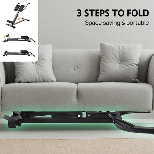 PORIYA Roman Chair for Hyperextension  Core Workouts  Adjustable Home Gym Bench