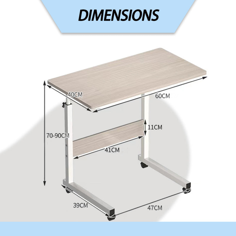 Load image into Gallery viewer, Mobile Laptop Desk Computer Table Stand Adjustable Bed Bedside Portable Study AU

