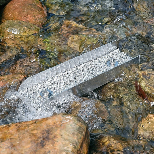 PORIYA Gold Panning Kit With Sluice Box 12" Aluminum Gold Mining Equipment 16 PC