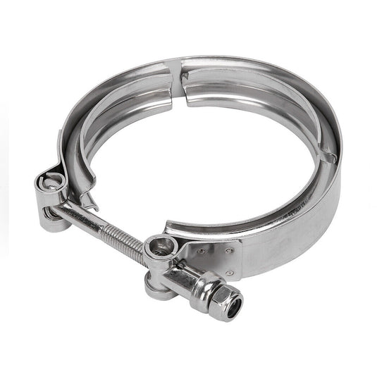 PORIYA 3" inch 76mm V-Band Vband Clamp Stainless Steel Flange Exhaust Pipe Tailpipe 2x