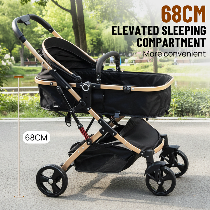Load image into Gallery viewer, PORIYA Baby Pram Stroller Car Seat 3 in1 Foldable Kid Bassinet Newborn Travel Pushchair
