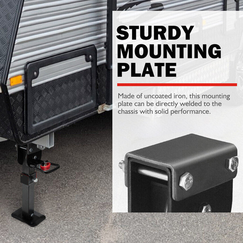 Load image into Gallery viewer, PORIYA 400MM Caravan Drop Down Corner Legs Trailer Steel Legs 1200LBS 2400LBS 2/4PCS
