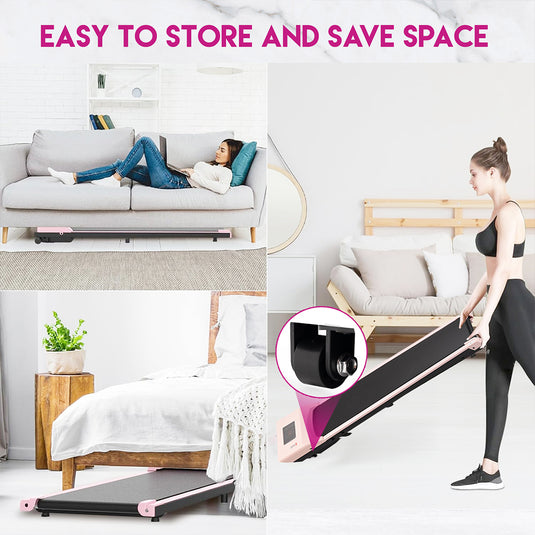 Treadmill Electric Walking Pad Home Office Gym Fitness Remote Control
