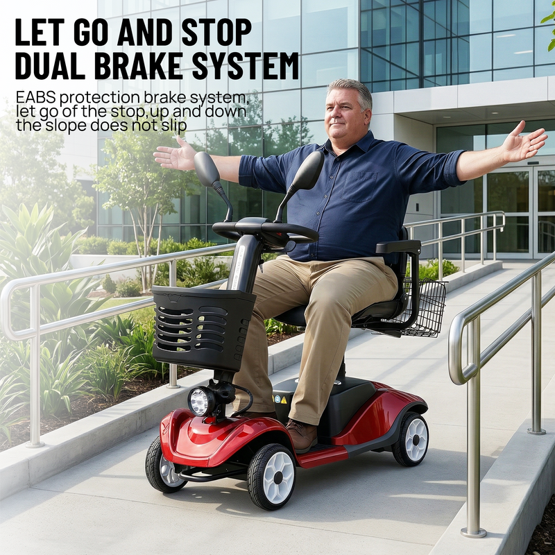 Load image into Gallery viewer, PORIYA Electric Mobility Scooter Electric Motorised Power Portable Folding 35KM Range
